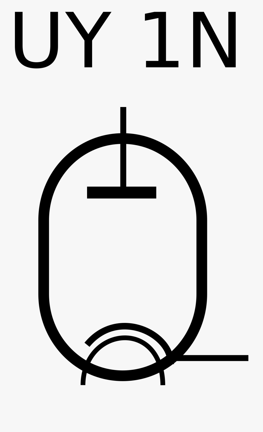 Radio Tube Uy 1n - Тетроды, Transparent Clipart