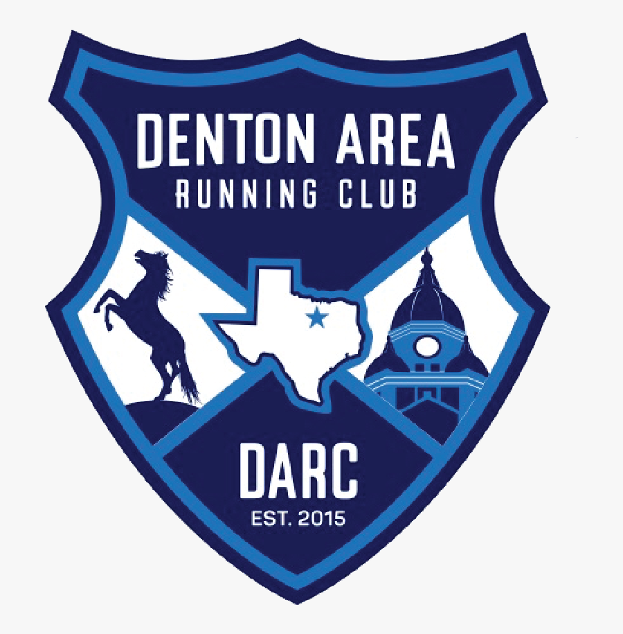 Darc Logo Shield - Denton Area Running Club, Transparent Clipart