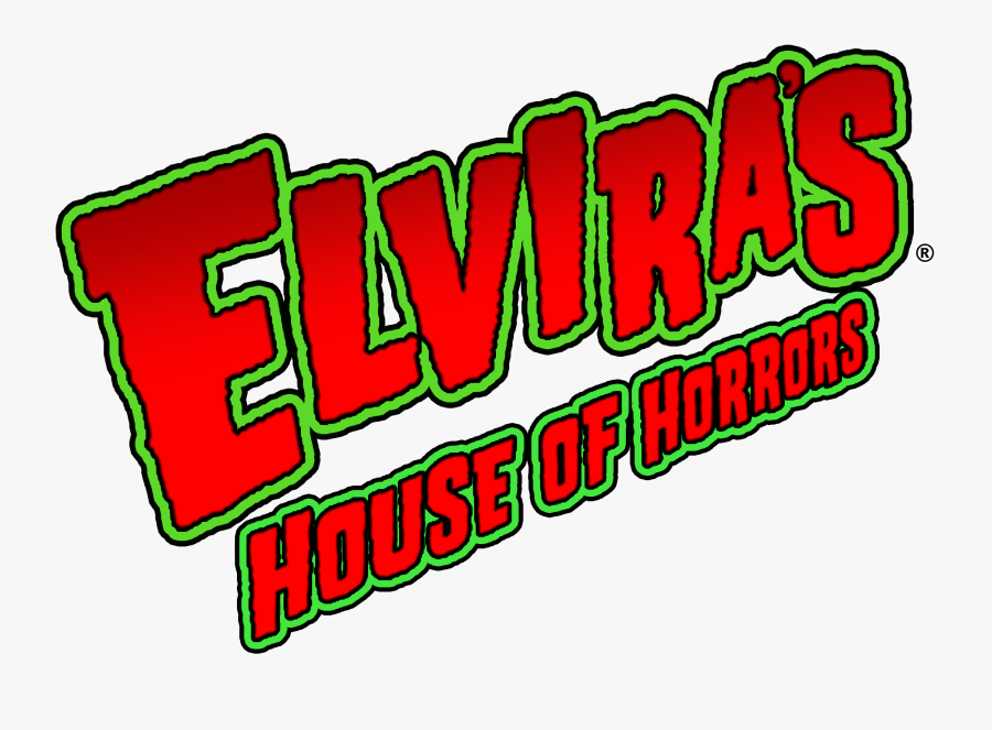 Elvira House Of Horrors Logo, Transparent Clipart