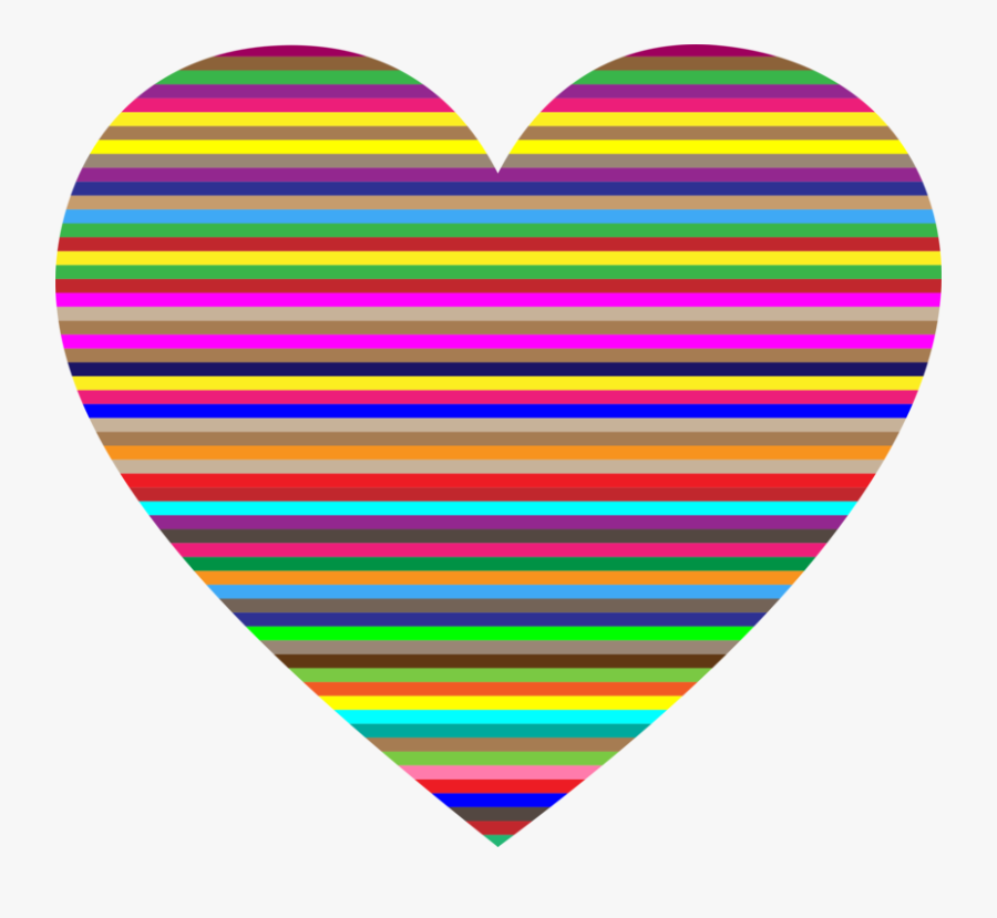 Pink,heart,yellow - Colorful Clip Art, Transparent Clipart