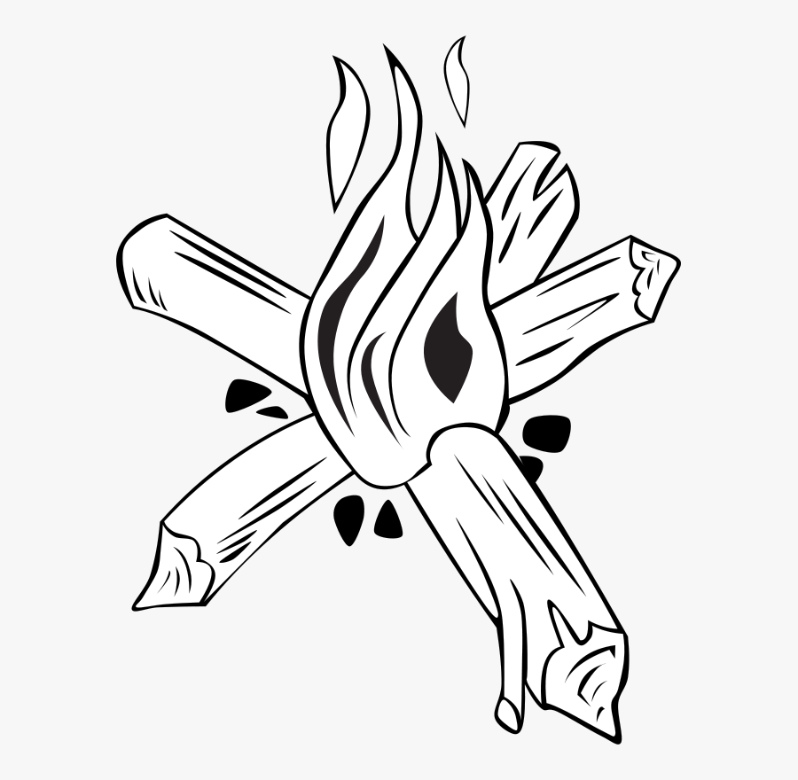 Free Campfires And Cooking Cranes - Star Fire For Camping, Transparent Clipart