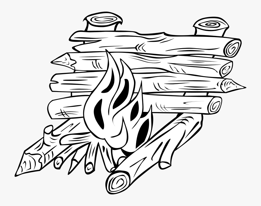 Free Campfires And Cooking Cranes - Wood Clip Art, Transparent Clipart