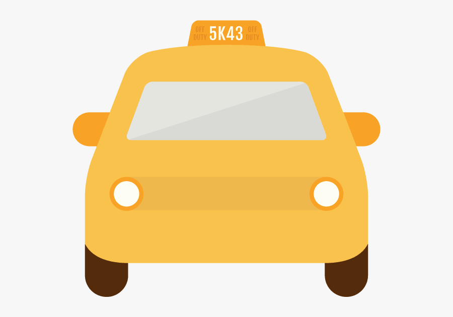 Taxi, Transparent Clipart