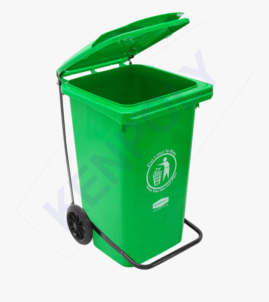 Trash Bin With Heavy Duty Pedal - Kenpoly Dustbins, Transparent Clipart