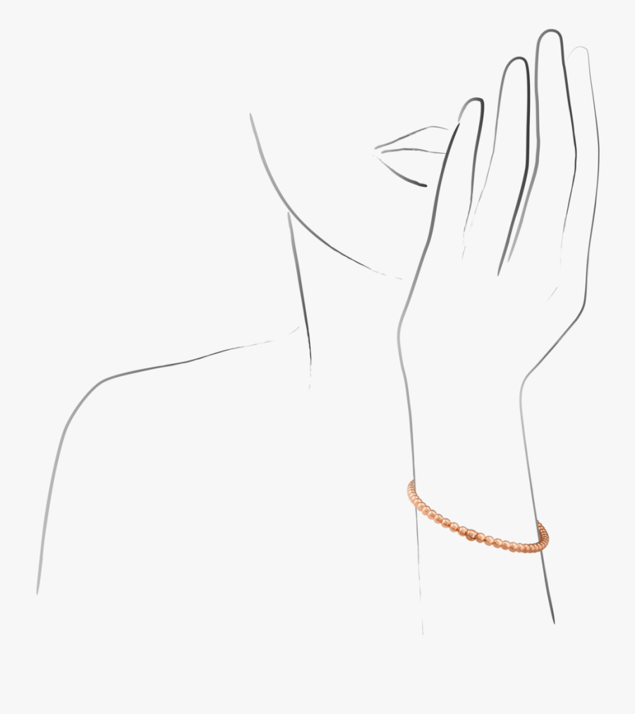 Transparent Bracelet Clipart Black And White - Sketch, Transparent Clipart