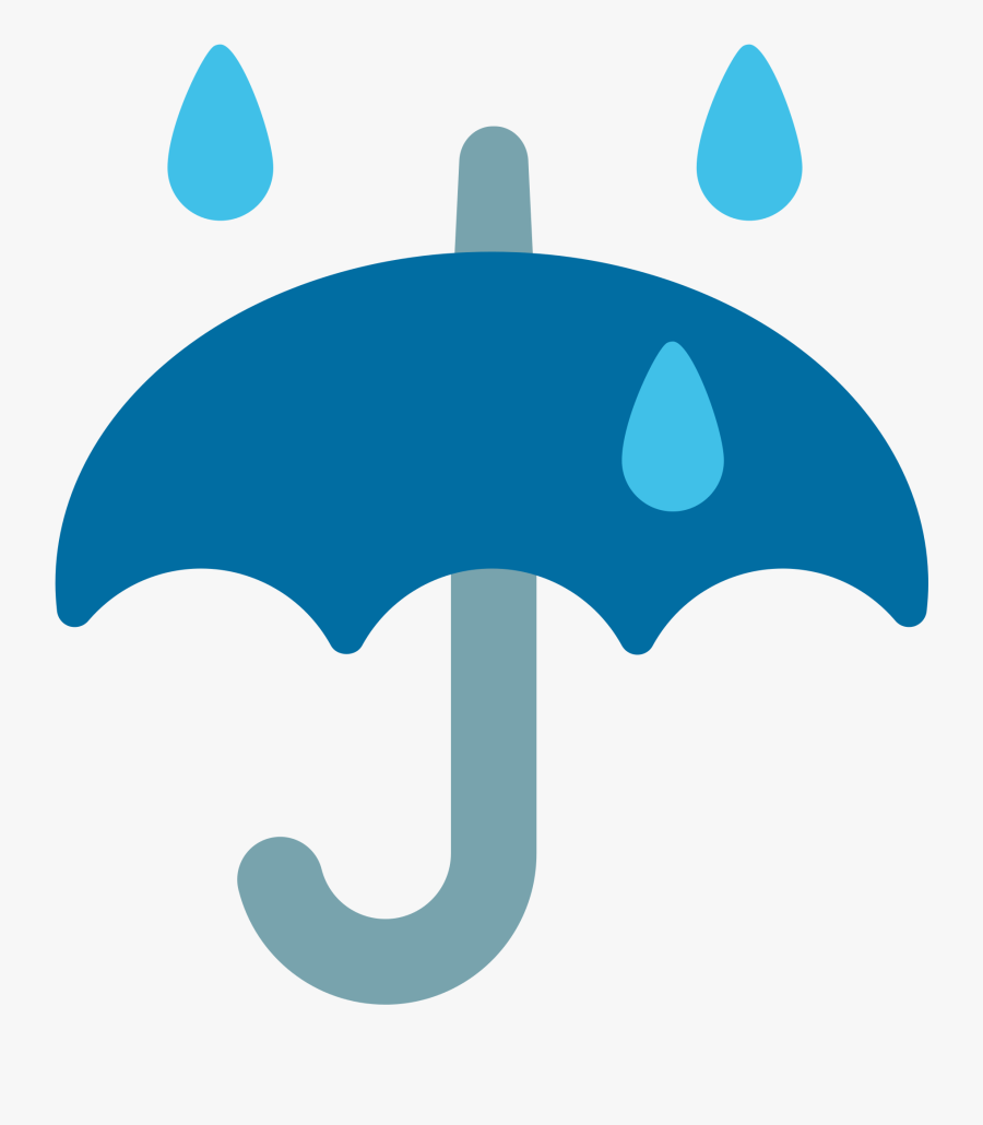 Emoji Umbrella - Umbrella Emoji Transparent Background, Transparent Clipart