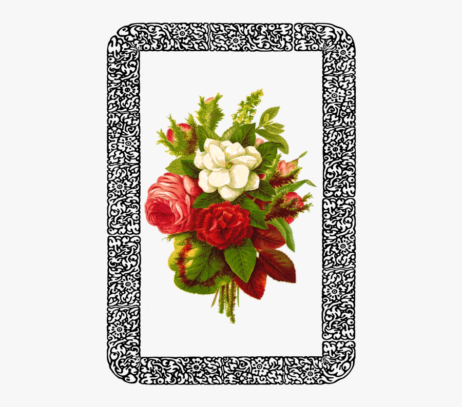 Vintage Flower Drawing Png, Transparent Clipart