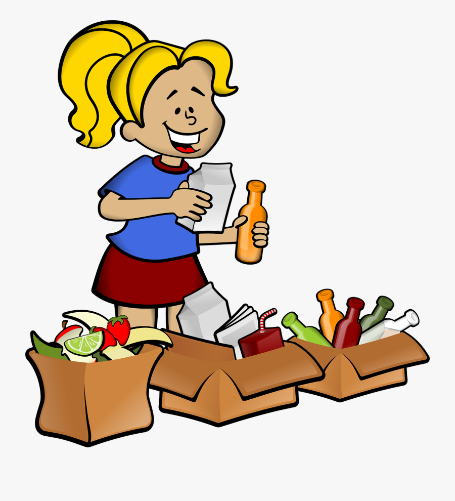 Recycling Tips For Kids - Sorting Clipart, Transparent Clipart