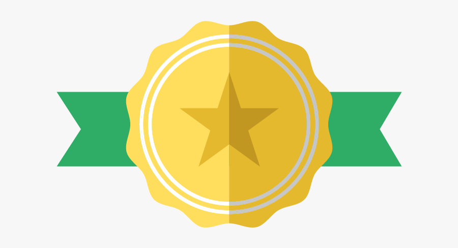 Gold Star Award Clipart Svg Library Download Gold Medal - Star Png Label, Transparent Clipart