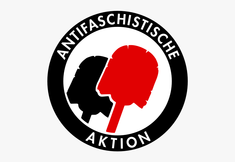 Antifascist Toilet Brush Sign Vector Clip Art - Antifa Flag Vector, Transparent Clipart