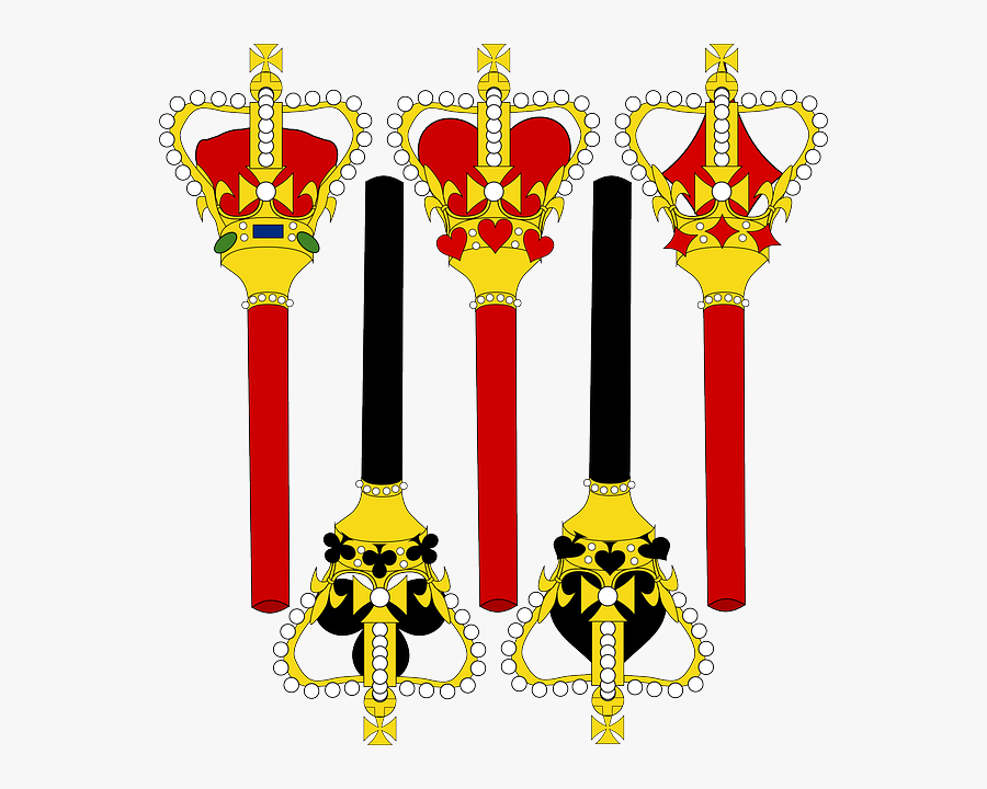 Stick, Card, Style, Staff, Pole, Suits, Sceptre - Scepter Clipart Transparent Background, Transparent Clipart