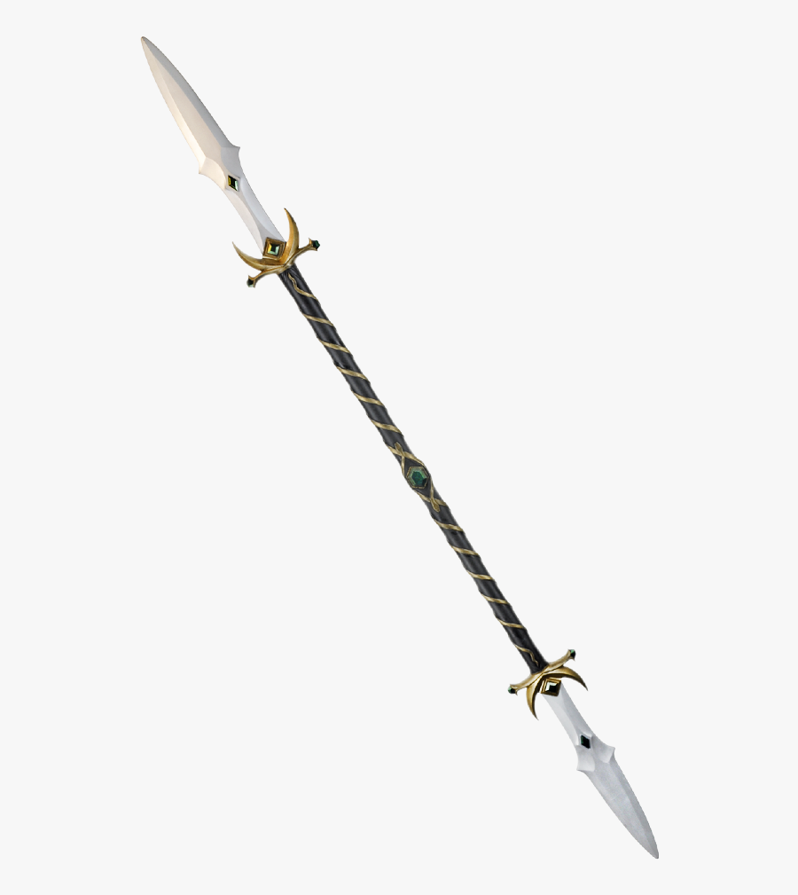 Spear Png Staff With A Blade On Each End , Free Transparent Clipart