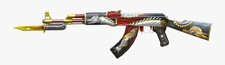 Ak 47, Transparent Png Pictures Icons And Png - Ak 47 Tatto With Knife, Transparent Clipart