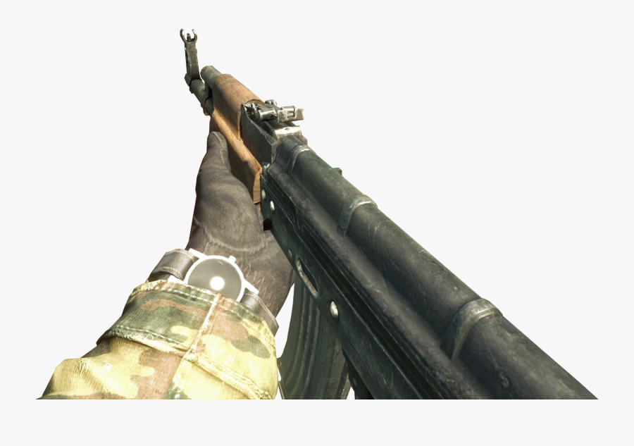Ak47 Drawing Person - Call Of Duty Black Ops Ak 47, Transparent Clipart