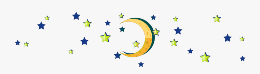 #ftestickers #clipart #cartoon #stars #moon #crescent, Transparent Clipart