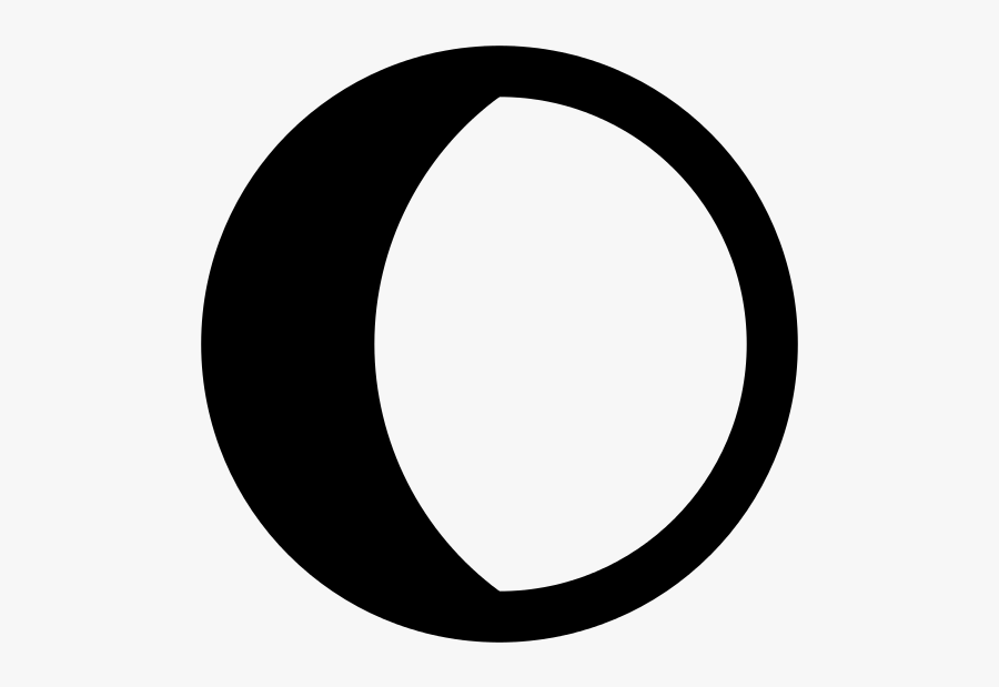 Waxing Gibbous Moon Symbol - Waxing Gibbous Clip Art, Transparent Clipart