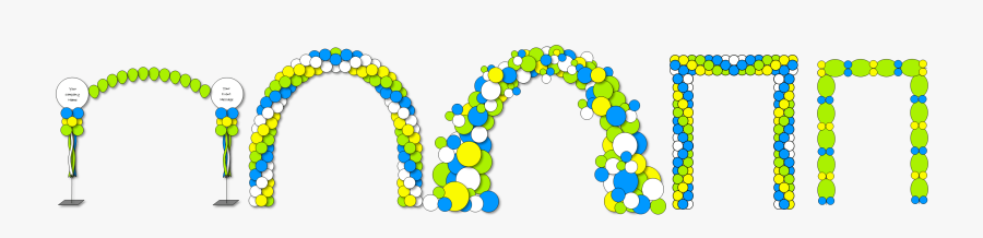 Balloon Arch And Columns Pattern, Transparent Clipart