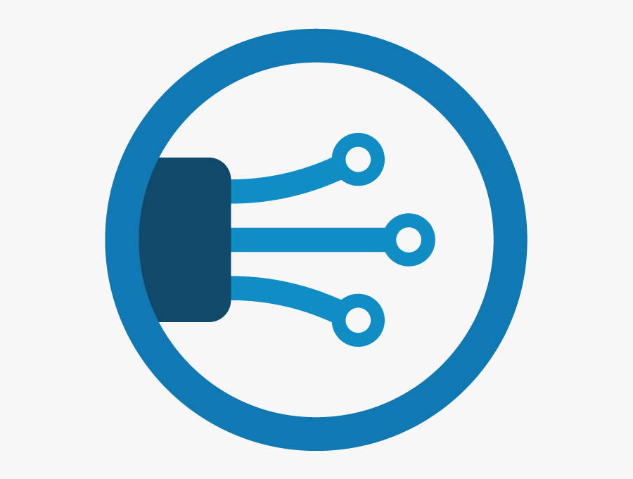 Blue Icon Of Fiber Cables - Fiber To The Home Icon, Transparent Clipart