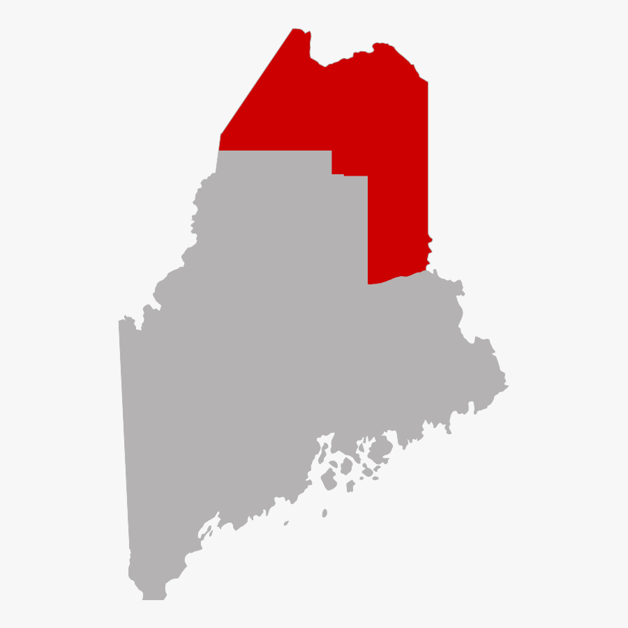 Aroostook County, Me - New England Ancestry Map, Transparent Clipart