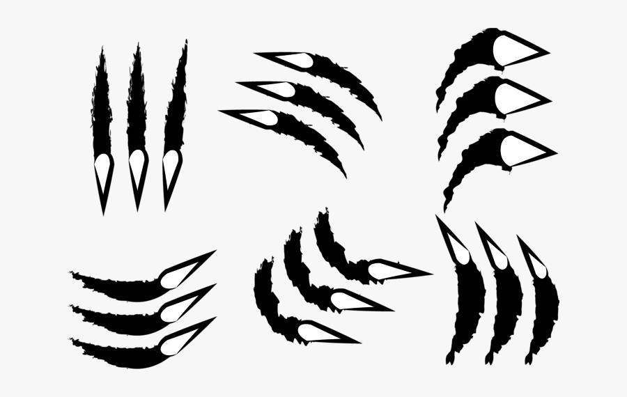 Claws Ripping Vector - Garras De Tigre Png, Transparent Clipart