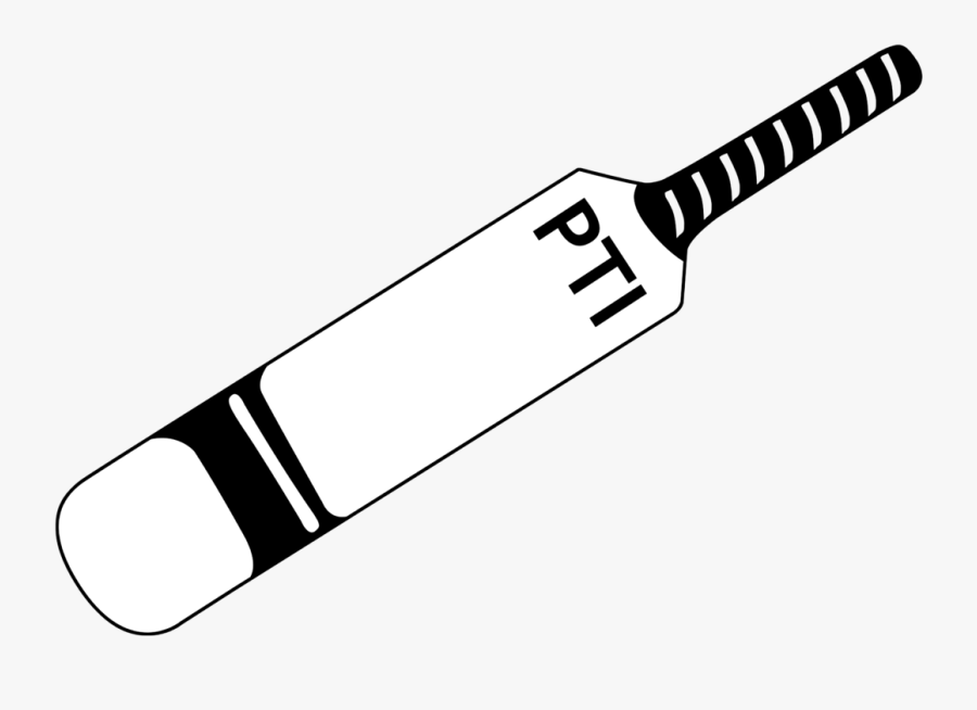 Cricket Bat Clipart Black And White - Bat And Ball Clipart Black And White, Transparent Clipart