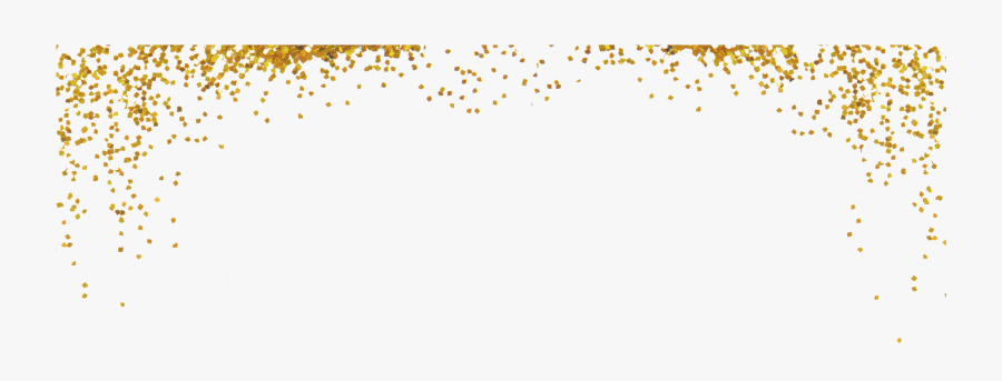 Gold Sparkle Png - Transparent Background Glitter Border, Transparent Clipart