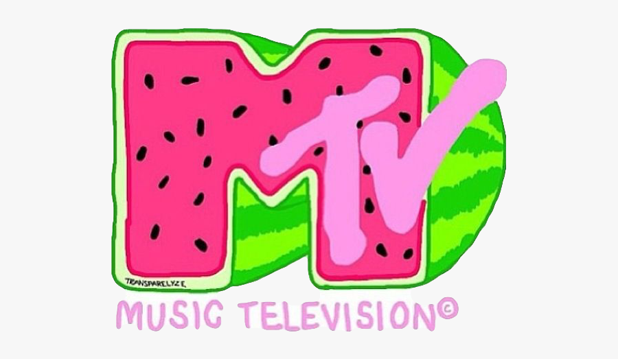 #watermelon #mtv #sandia #freetoedit - Mtv Tumblr Png, Transparent Clipart