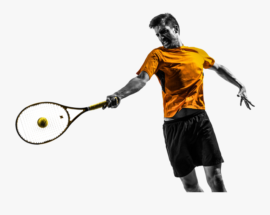 Tennis Session Training Usi Weston - Pro Hitting A Tennis Ball, Transparent Clipart