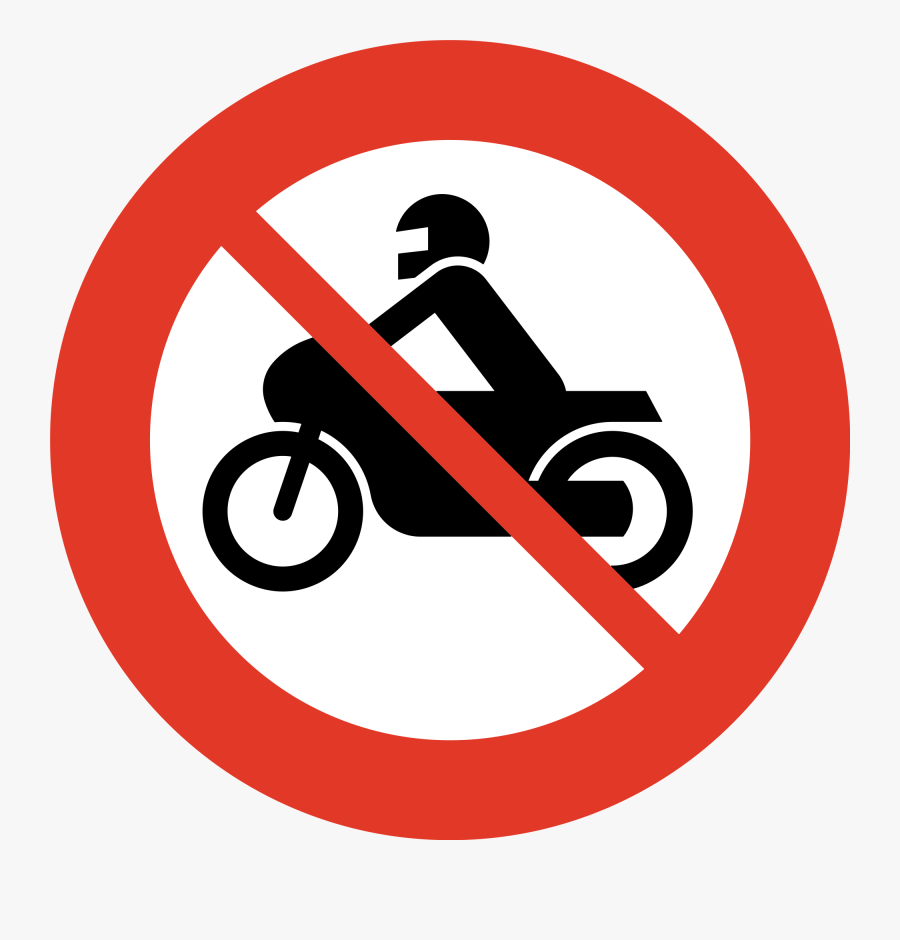 No Parking Two Wheeler, Transparent Clipart