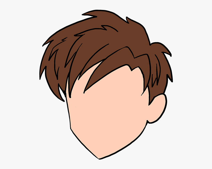 Transparent Spiky Hair Clipart - Boy Brown Hair Cartoon, Transparent Clipart
