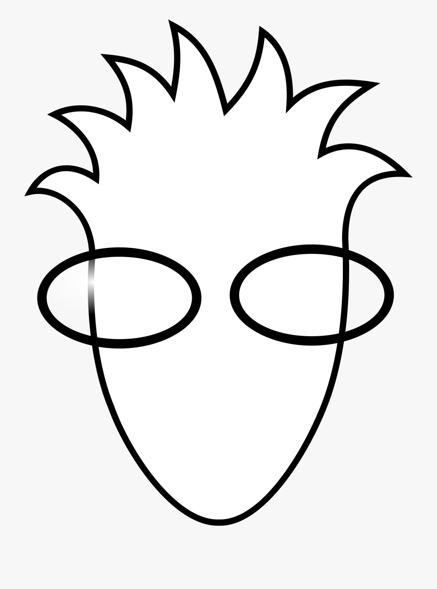 Transparent Spiky Hair Clipart - Spiky Hair Clipart Black And White, Transparent Clipart