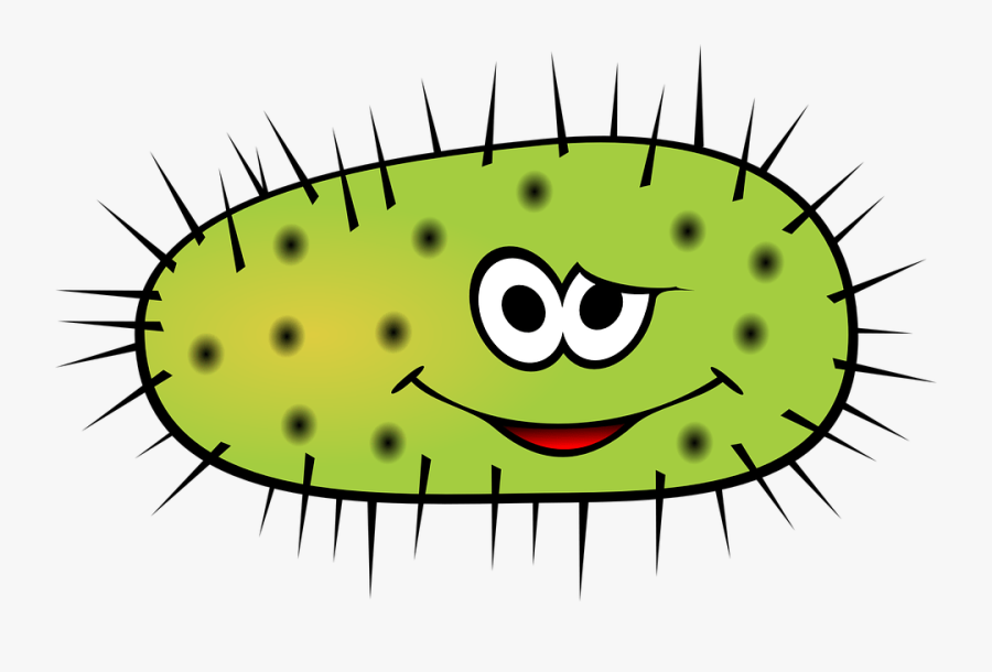 Spiky Bacteria Cartoon - Bacteria Clipart, Transparent Clipart