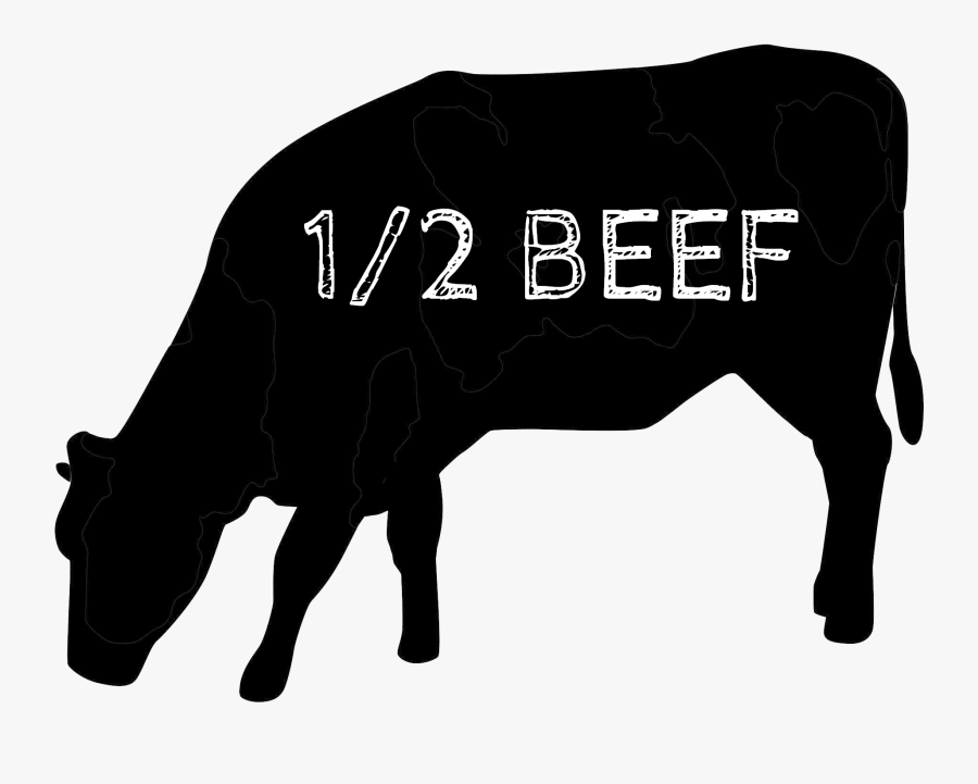 Half Beef, Transparent Clipart