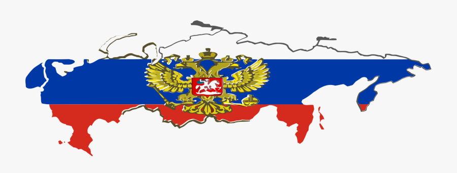 Art,graphic Design,fictional Character - Russia Map Flag And National Emblem, Transparent Clipart