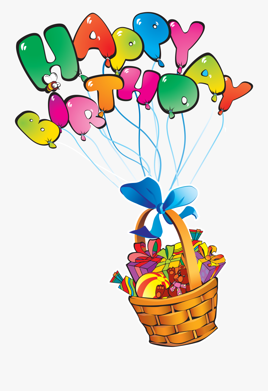Happy Birthday Cartoons Cards, Transparent Clipart