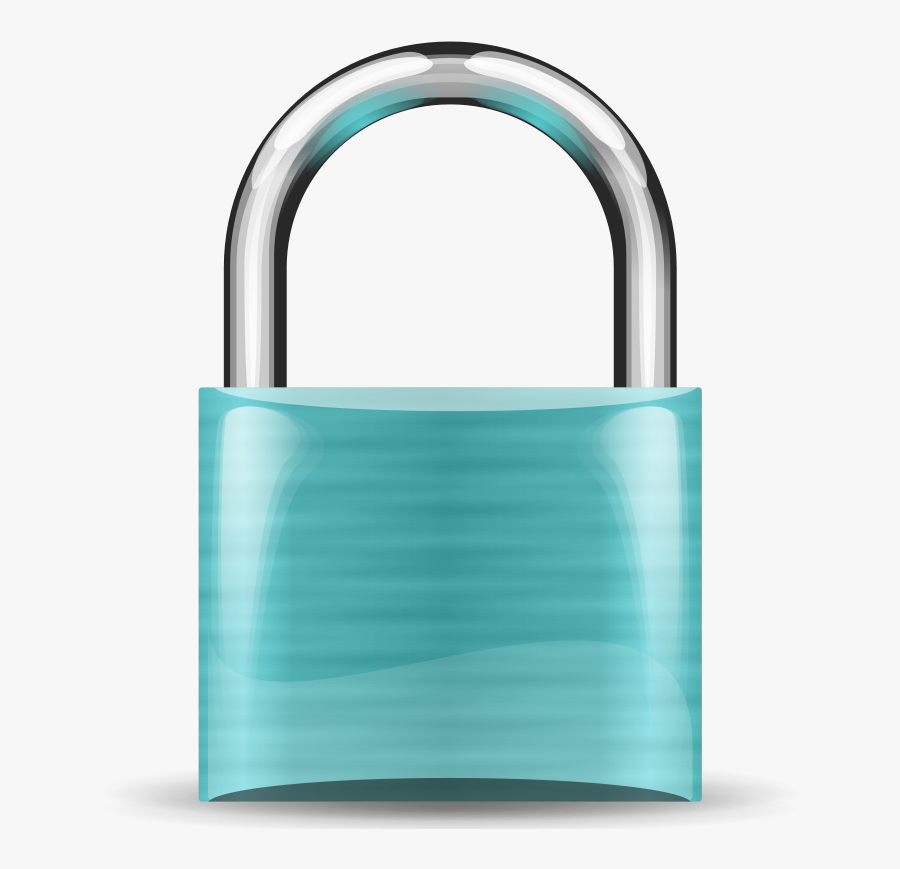 Padlock Turquoise - Padlock, Transparent Clipart
