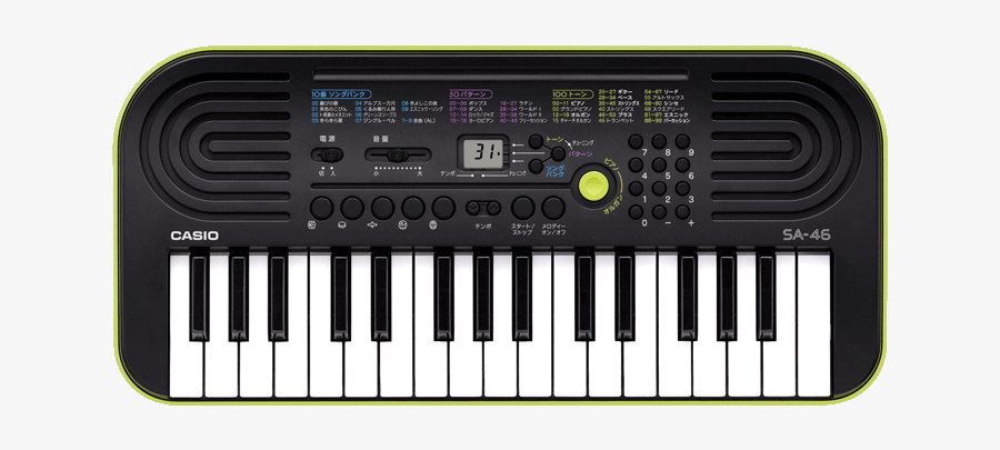 Pictures Of Musical Keyboards - Casio Keyboard Sa 47, Transparent Clipart
