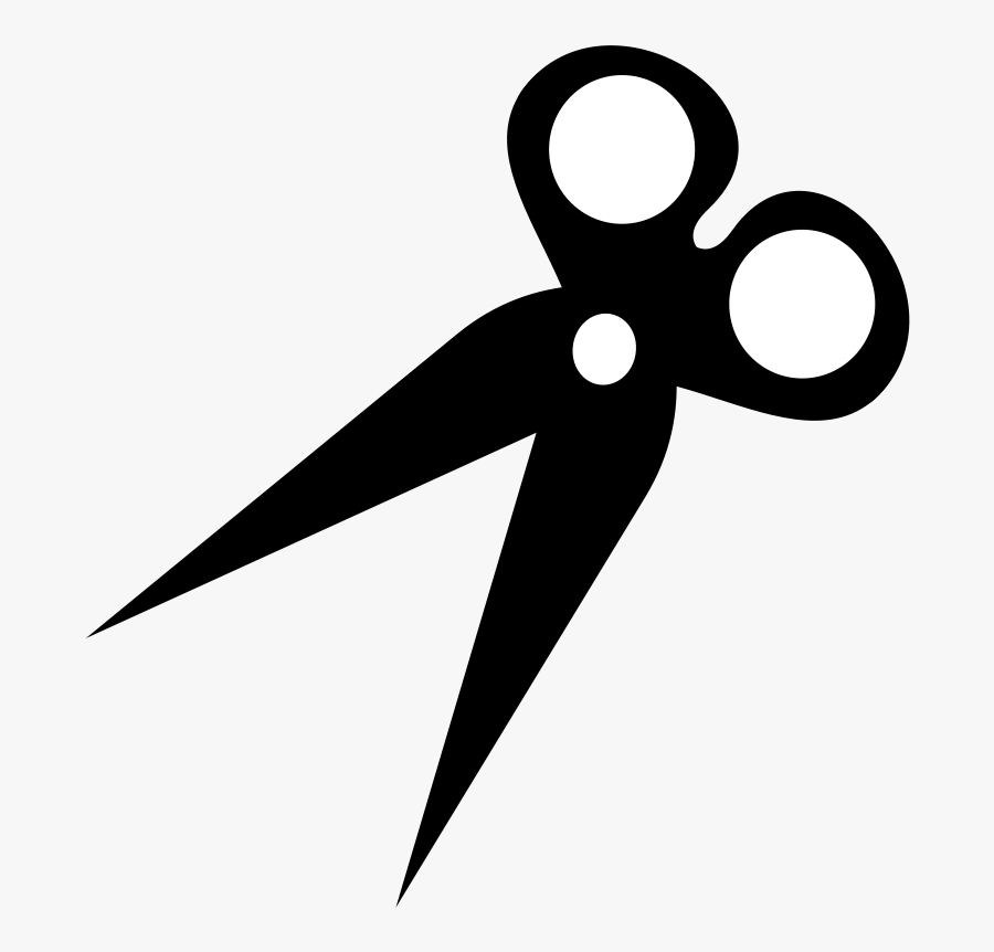 Silhouette Scissors Hair-cutting Shears Download - Scissors Silhouette Transparent Png, Transparent Clipart