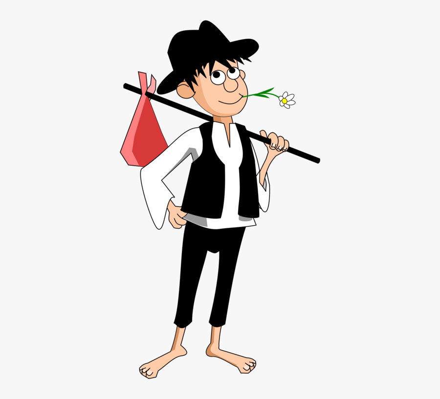 Art,headgear,shoe - Poor Boy Picture Cartoon, Transparent Clipart