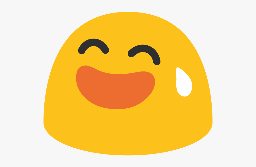 Yellow Laughing Emoji - Android Emoji Png, Transparent Clipart