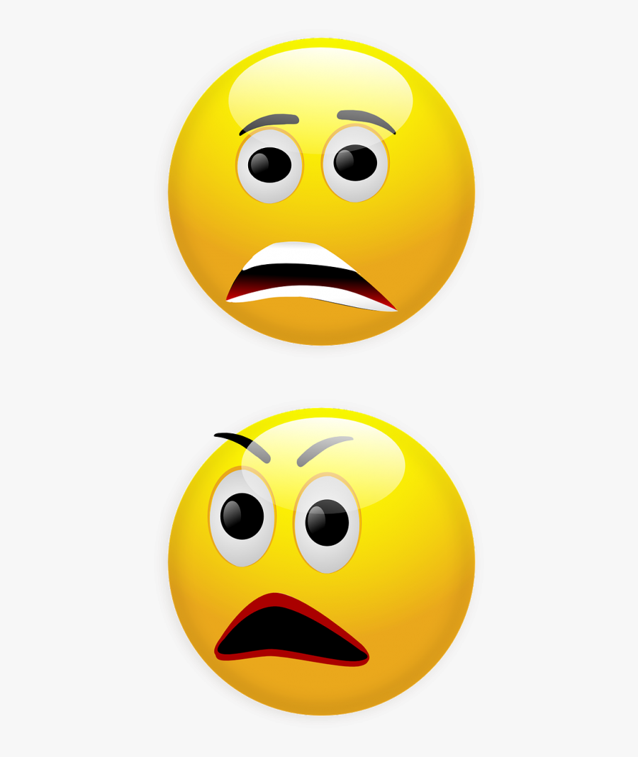 Smiley Fear Anger - Smiley, Transparent Clipart