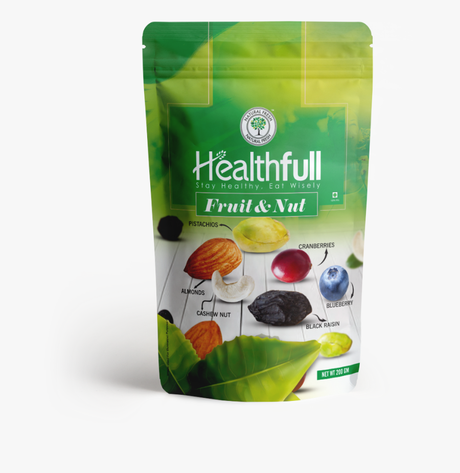 Transparent Dry Fruits Clipart - Healthfull Fruit & Nut Mix, Transparent Clipart