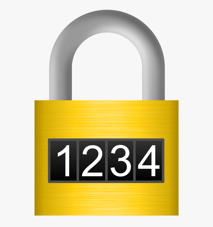 Lock Small Clipart 300pixel Size, Free Design - Combination Lock Clipart, Transparent Clipart