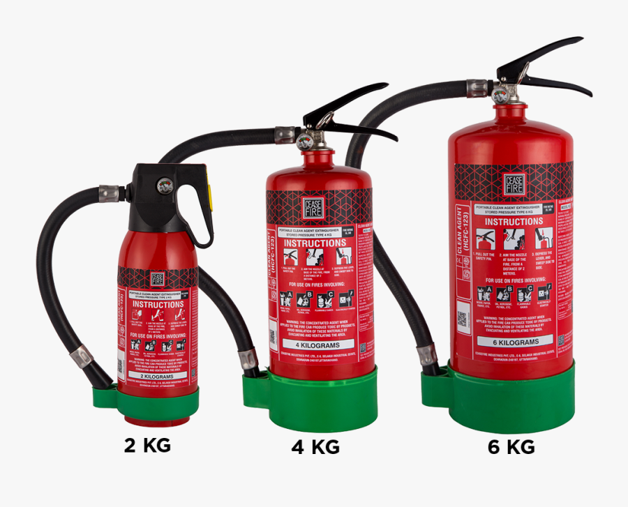 Portable Clean Agent Fire Extinguishers, Transparent Clipart