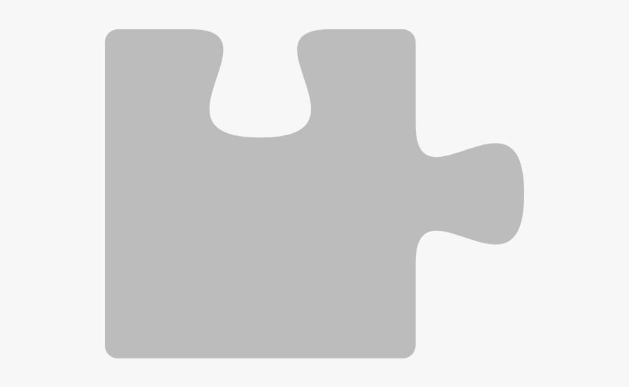Graypuzzle Piece - Puzzle 1 Piece Png, Transparent Clipart