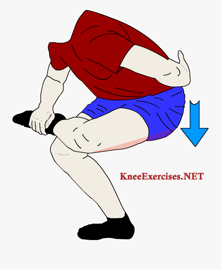 Knee Stretching Exercises Archives - Glute Stretch In Pool, Transparent Clipart