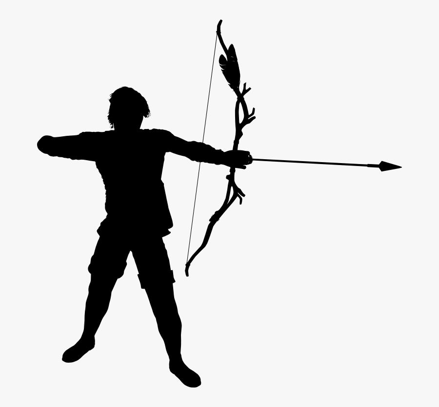 Archery Silhouette Clip Art - Archer Clipart, Transparent Clipart