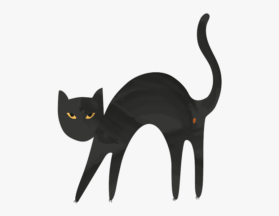 Black Cat, Transparent Clipart