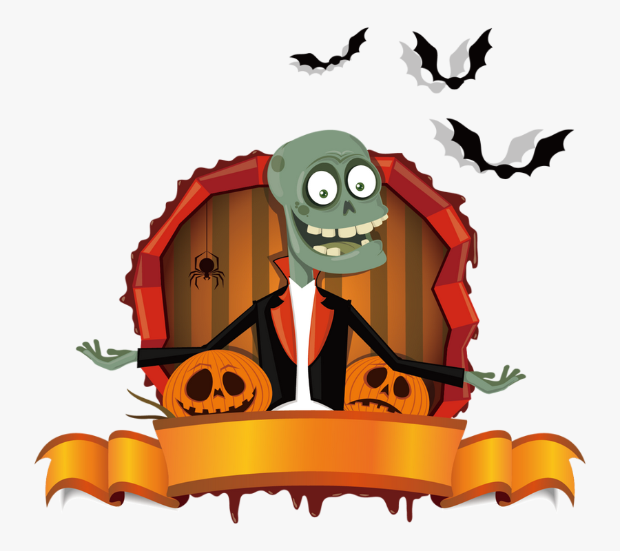 Tube Halloween, Zombie Png - Free Silly Halloween Cards, Transparent Clipart