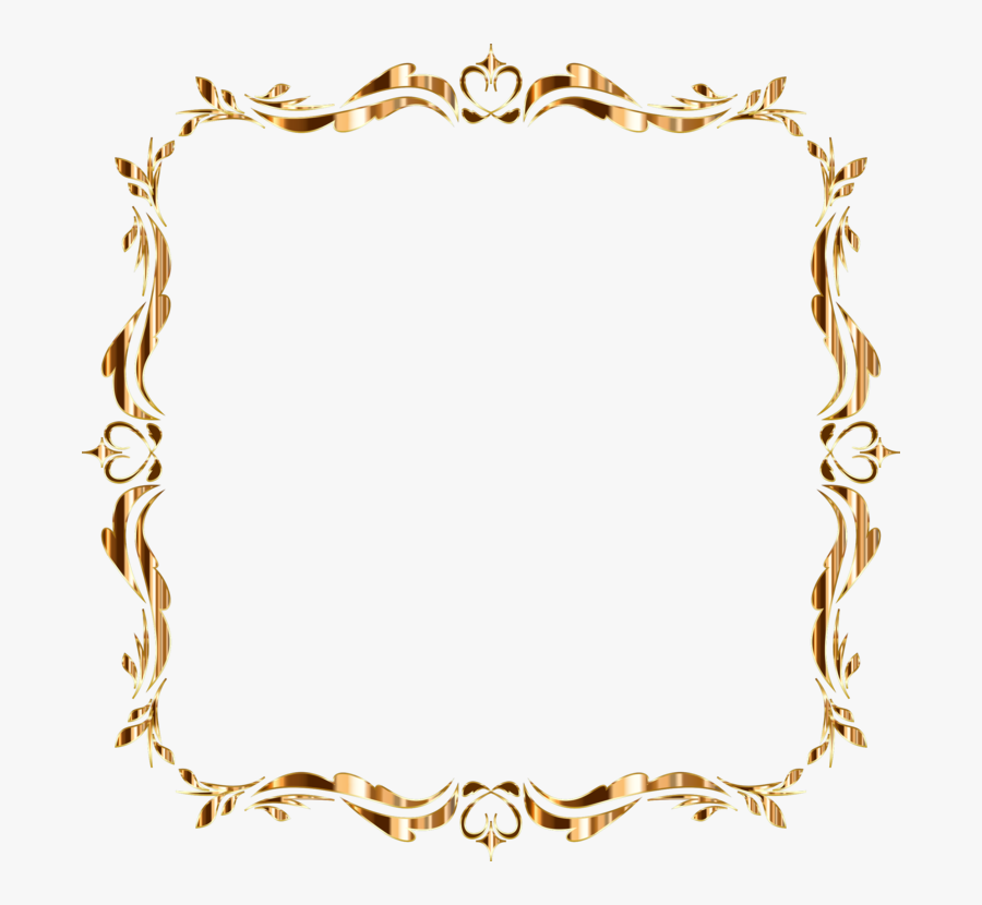 Picture Frame,picture Frames,drawing - Free Gold Scroll Clip Art, Transparent Clipart